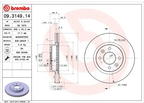 BREMBO 09.3149.14
