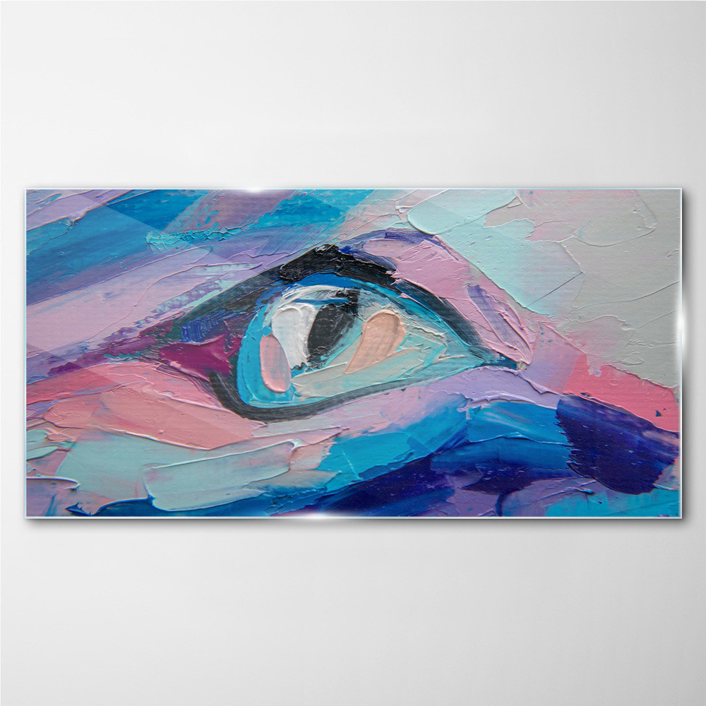 PL Coloray Obraz Szklany abstrakcja oko 100x50cm