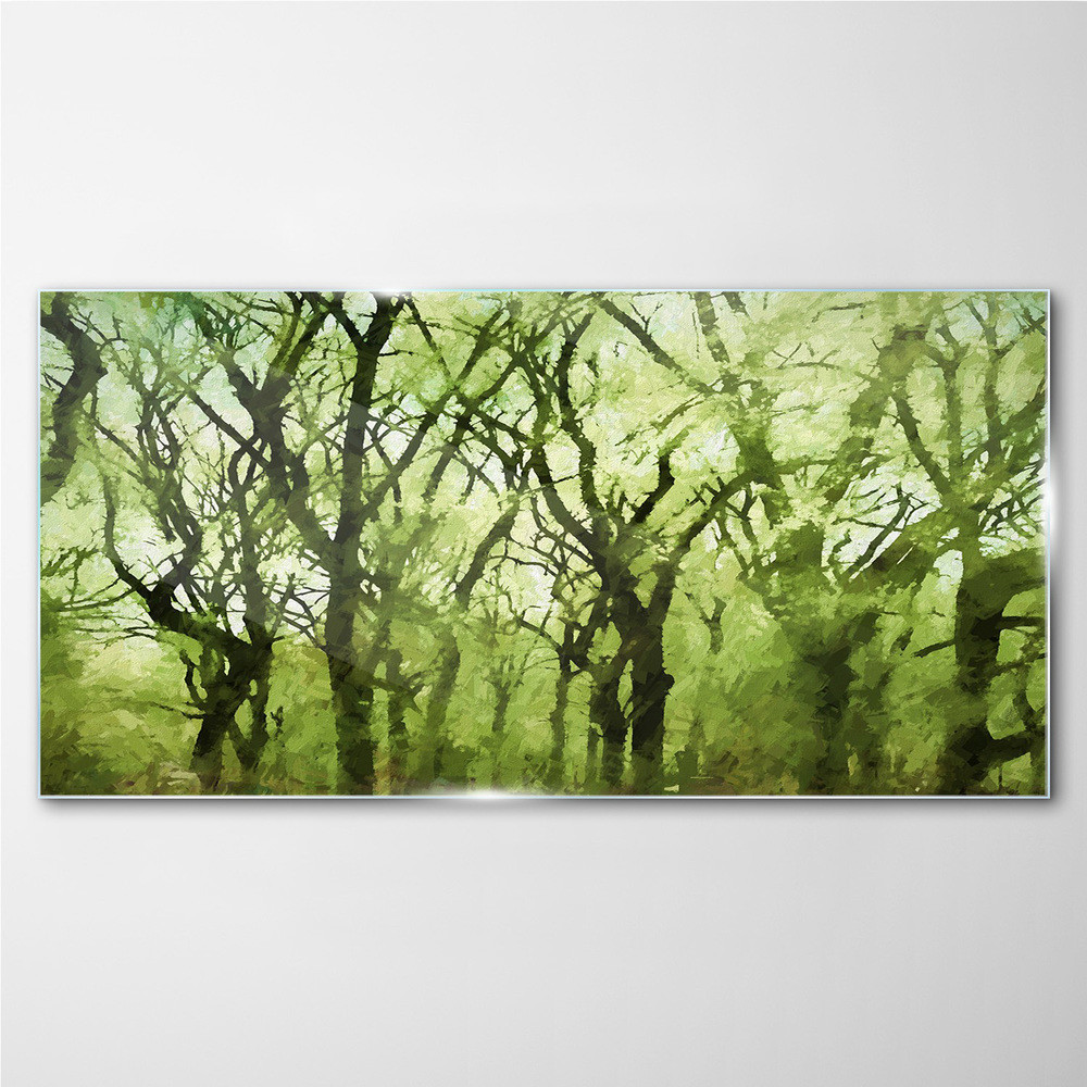 PL Coloray Obraz na Szkle abstrakcja las 120x60cm
