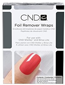 CND Shellac Foil Remover Wraps 10 sztuki, 1er Pack (1 X 10 sztuk) C40235