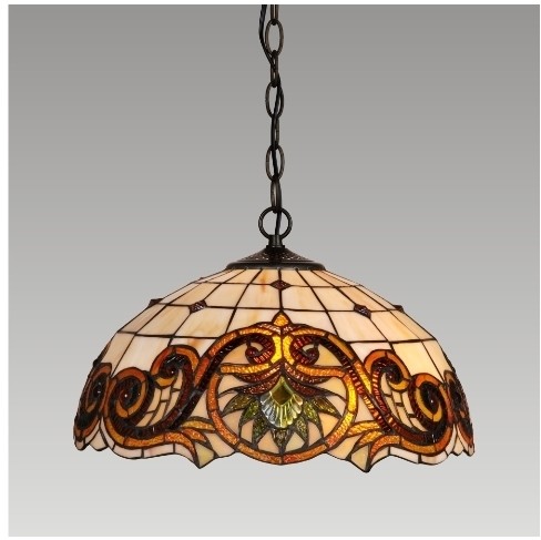Prezent Lampa wisząca TIFFANY 95 2xE27/60W
