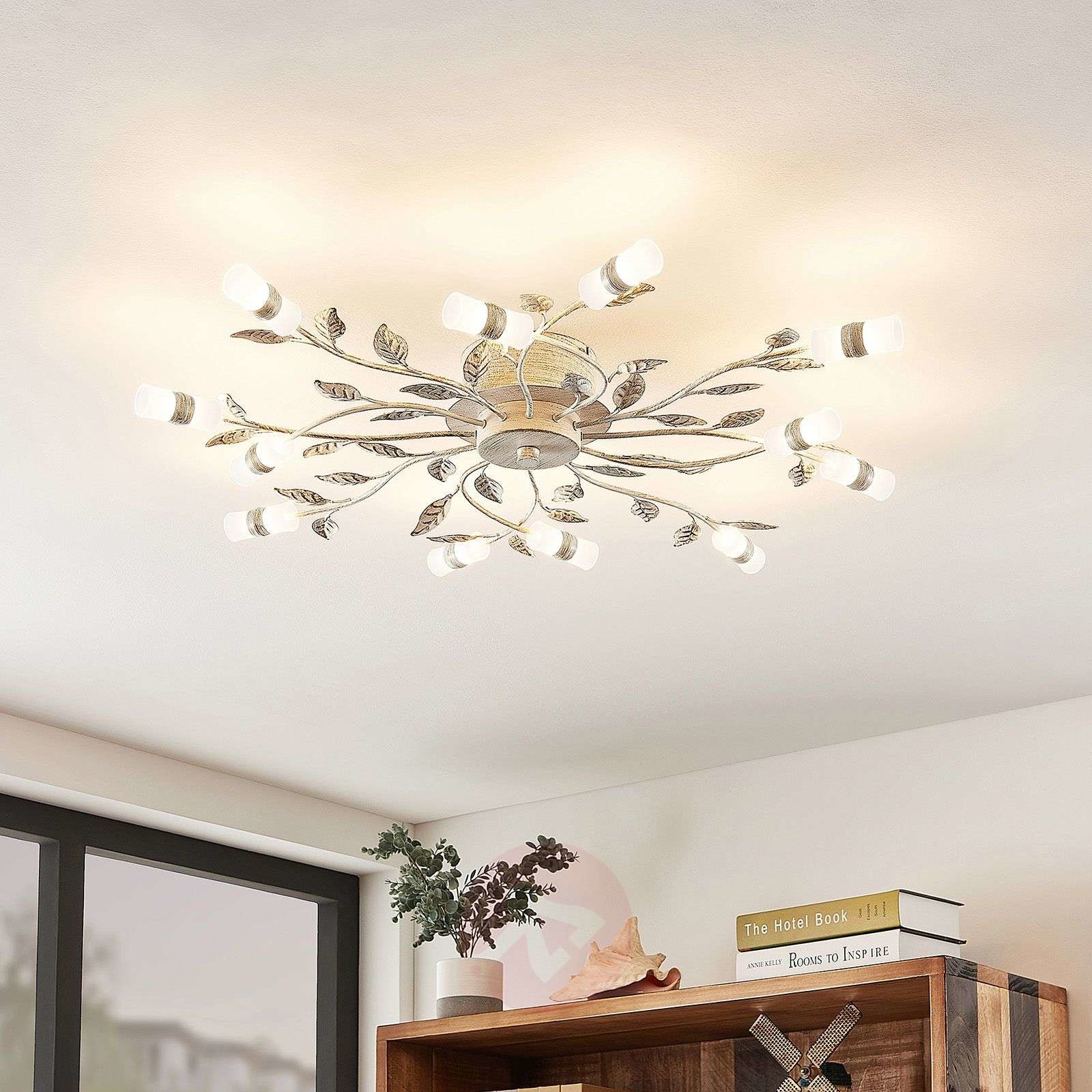 Lindby Bolonia lampa sufitowa LED, biała