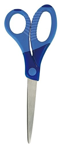 Wedo 773603 nożyczki (gripy 6 cala końcówki, wykonana ze stali nierdzewnej, 17,5 cm) Niebieski 773603