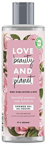 Love Beauty & Planet Żel pod prysznic z olejkiem różanym i masłem muru muru Shower Gel) 400 ml