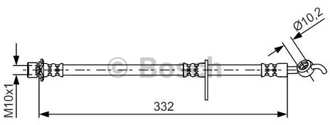 BOSCH Przewód hamulcowy elastyczny 1 987 481 654