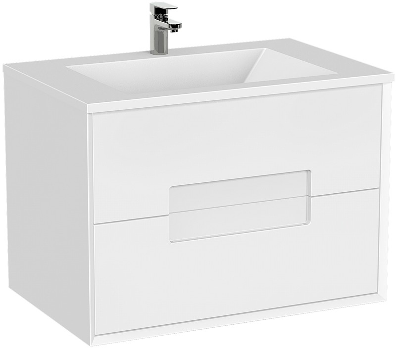 Oristo Modena Szafka wisząca pod umywalkę, 72 cm biały półmat OR42-SD-72