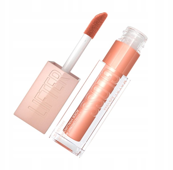 Maybelline LIFTER GLOSS + HYALURONIC ACID - Błyszczyk do ust z kwasem hialuronowym i witaminą E - 5,4 ml - 007 - AMBER MAYGYU03
