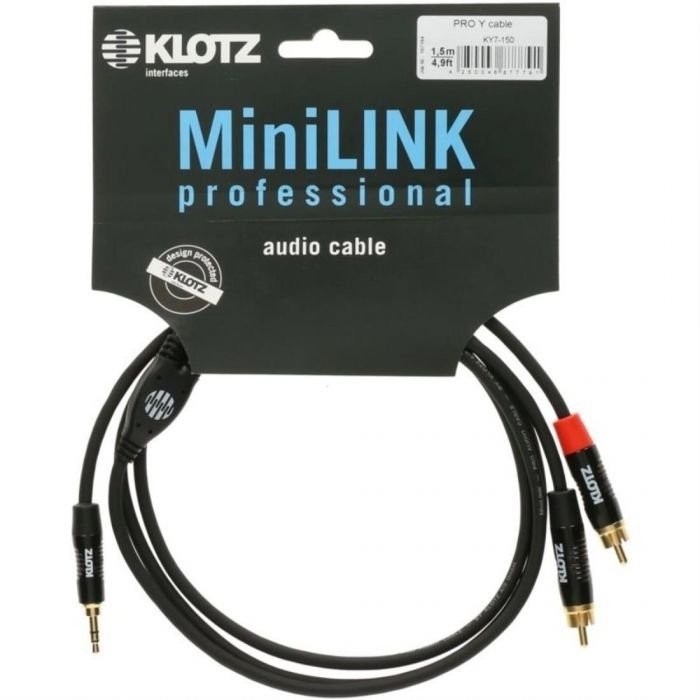Klotz Klotz KTCC090 kabel mini jack stereo - 2x RCA 0,9m