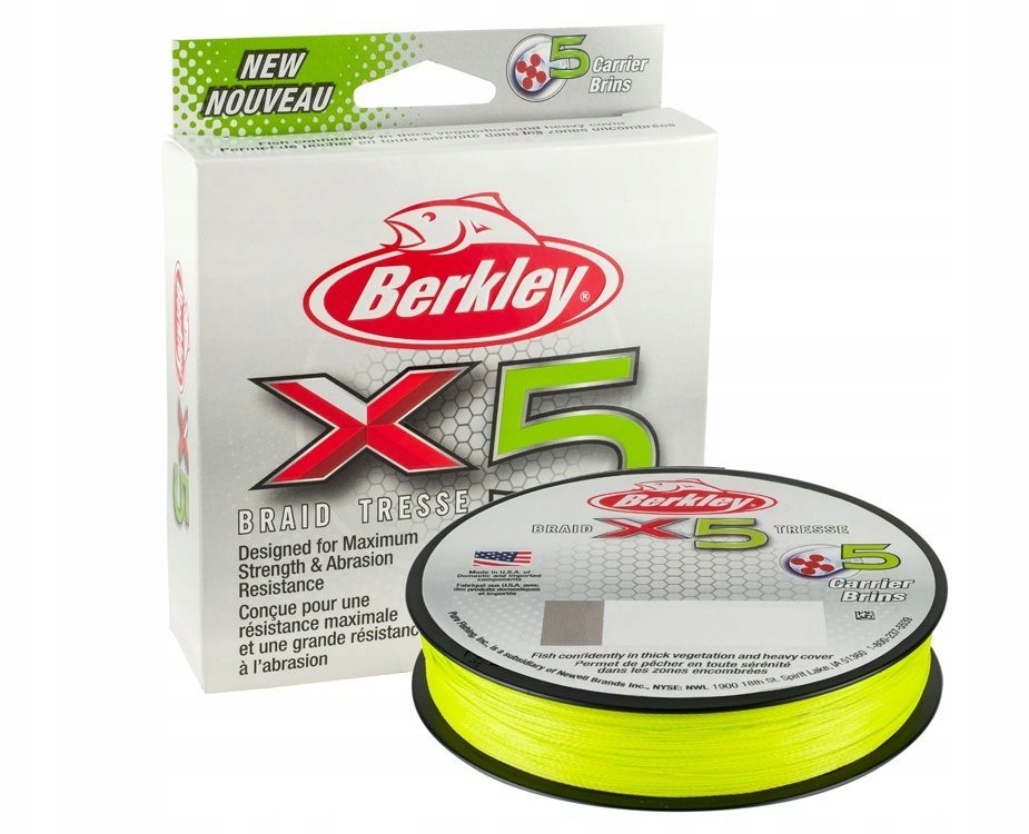 Berkley Plecionka X5 Braid Flame Green 0,12mm 150m