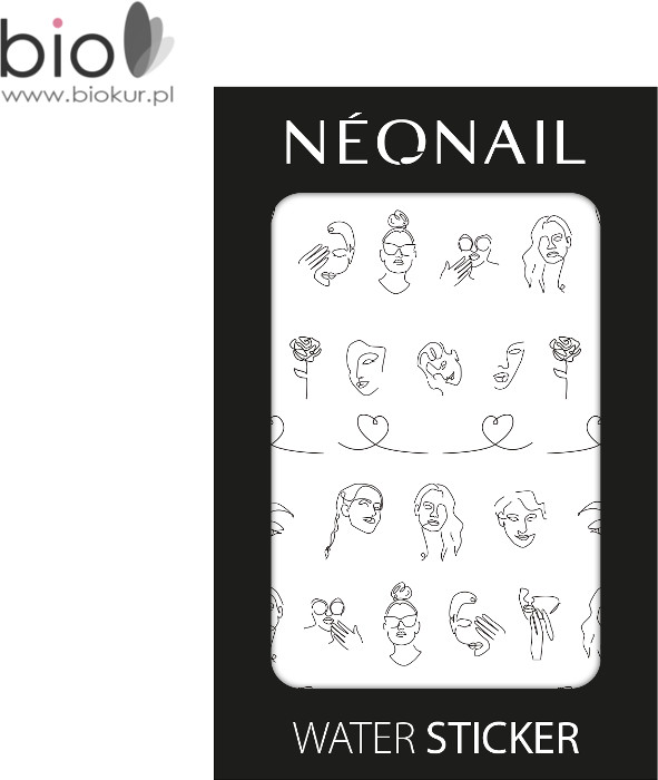 Neonail Naklejki wodne - water sticker - NN04