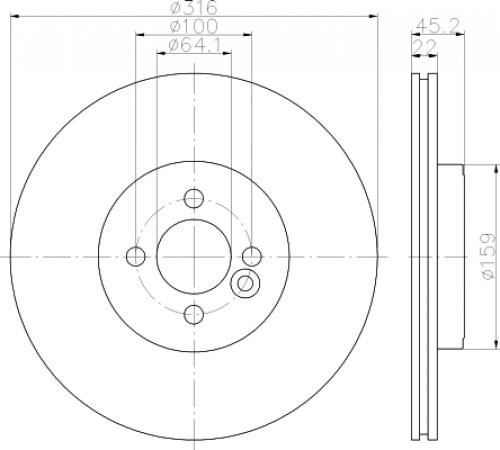 TMD Friction Services tmd Friction Services 92255003 tarcza hamulcowa 92255003