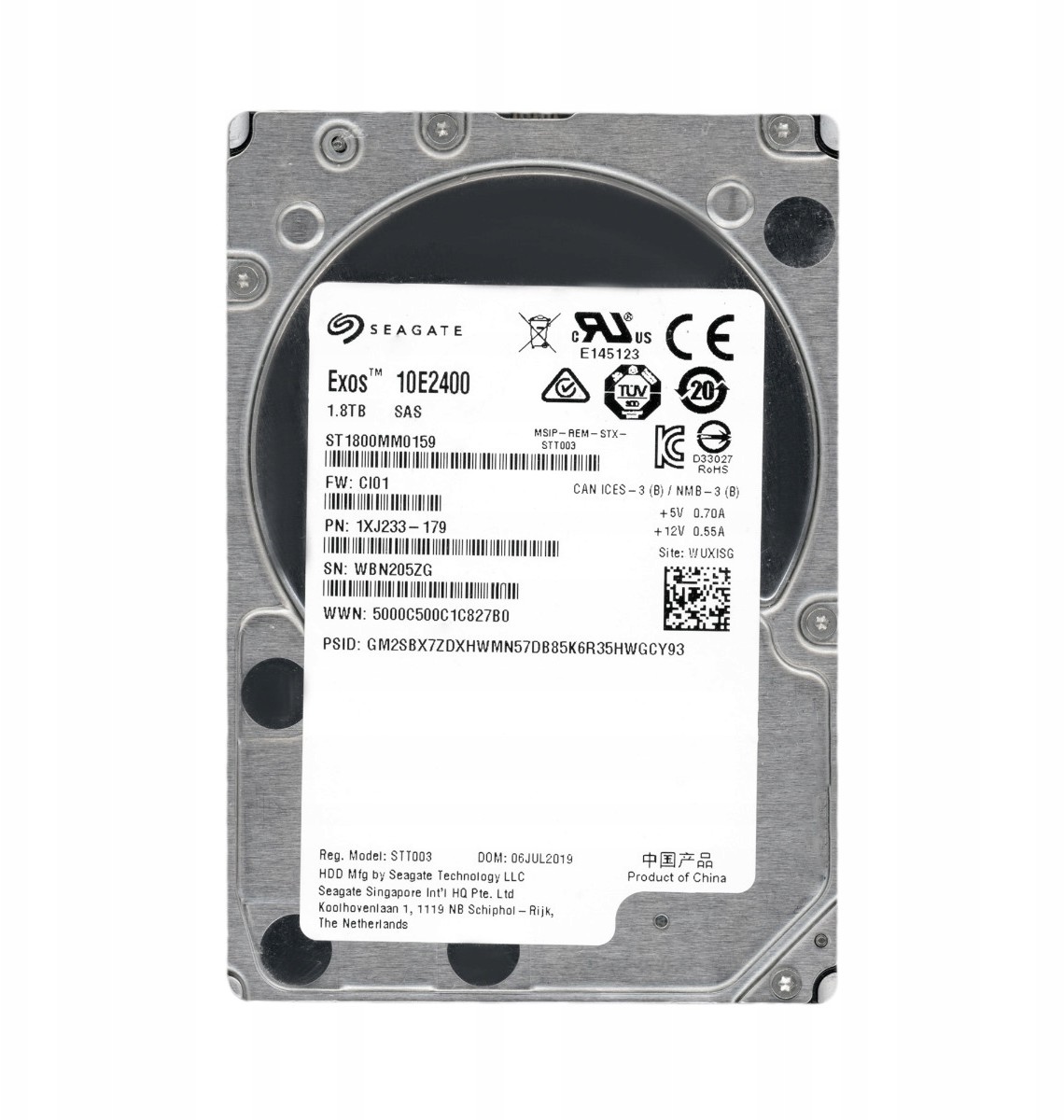 Seagate Exos 1.8TB 10K SAS-3 2.5'' ST1800MM0159