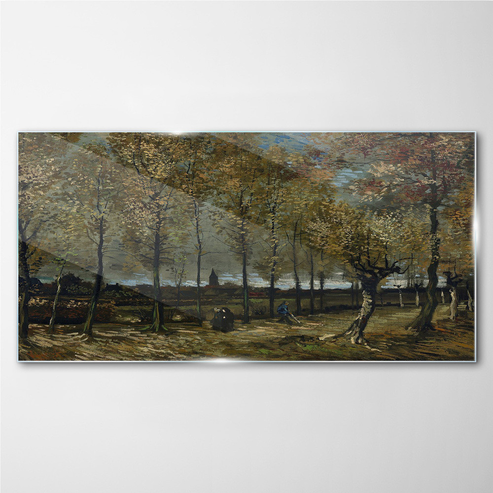 PL Coloray Obraz Szklany Lane z topolami Van Gogh 100x50cm