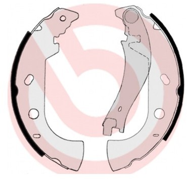BREMBO Zestaw szczęk hamulcowych S 23 514
