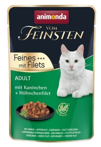 Animonda vom Feinsten vom Feinsten Cat Adult Krolik + filet z kurczaka saszetka 85g