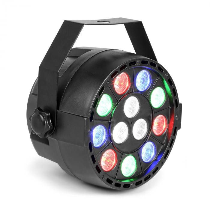 MAX MAX Party Projektor PAR 12x 1 W RGBW-LED 15 W DMX/standalone/dźwięk 7 kanałów 153.231