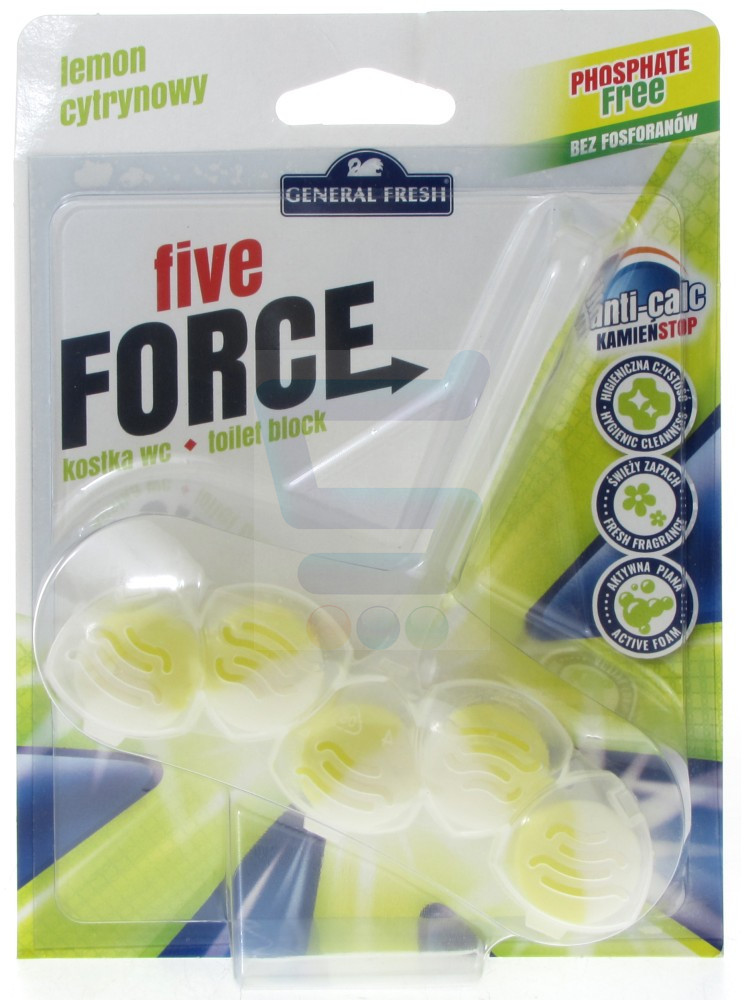 General Fresh Five-Force Koszyk do WC Cytryna 50 g (GENERAL_WC_6)
