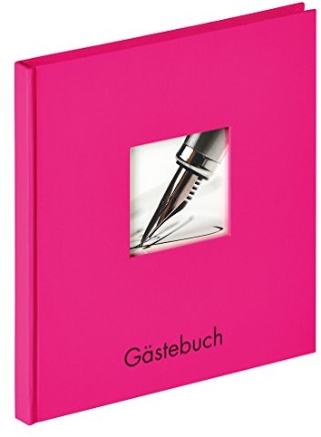 Walther wzornictwo księga gości, Rosa, 23 x 25 cm GB-205-Q