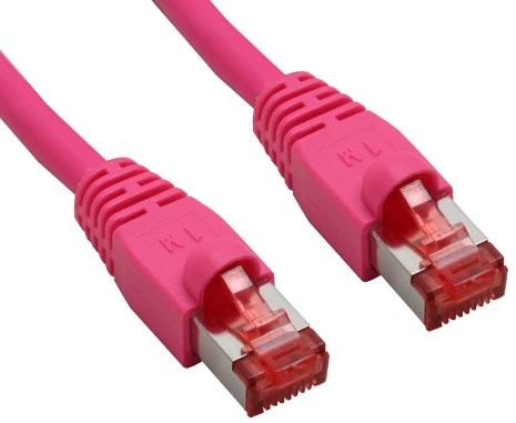 InLine Patchcord S/FTP PiMF Cat.6 PVC różowy 10m 76400M