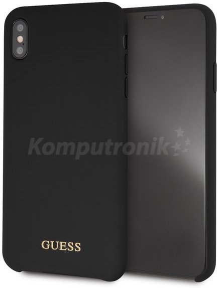 Guess Hard Case do iPhone XS Max czarny/Silicone GUHCI65LSGLBK