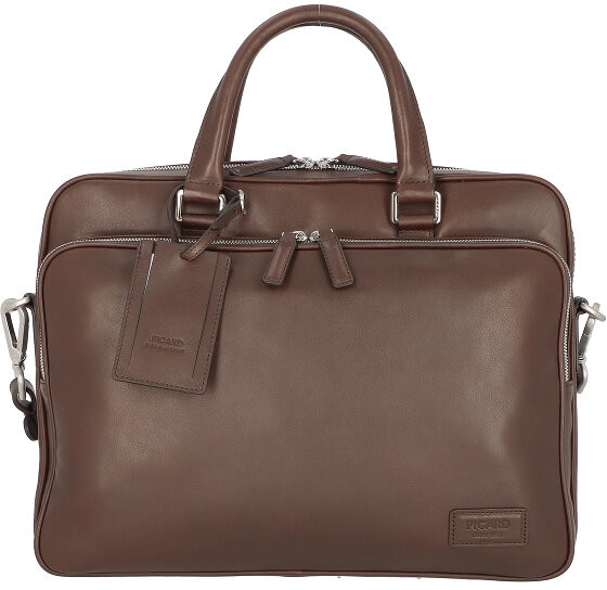 Picard Picard Authentic Torba biznesowa, skórzana 38 cm z przegrodą na laptopa cafe 4010-93B-055