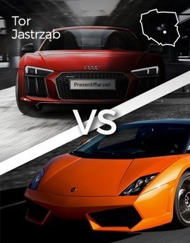 Jazda Lamborghini Gallardo vs Audi R8  Tor Jastrząb P0001315
