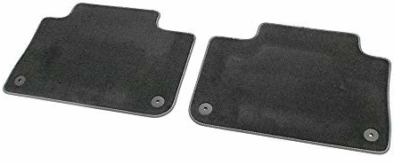 Audi Audi 4KE061276MNO Premium tekstylne dywaniki podłogowe e-tron 2X tylne dywaniki welurowe dywaniki materiałowe, czarne 4KE061276MNO