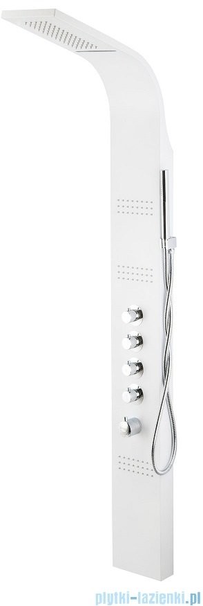 Corsan Kaskada panel prysznicowy z termostatem biały A-014ATBIALY |