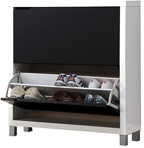 Kit Closet kubox  regał na buty, 2 drzwi, białym i czarnym 4020165002