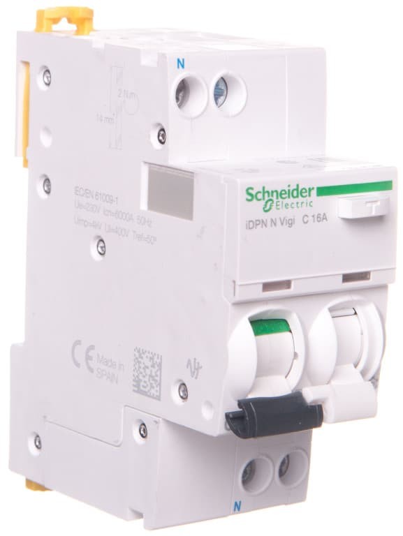 Schneider Electric Wyłącznik różnicowonadprądowy 2P 16A C 10mA typ A iDPN Vigi A9D02616