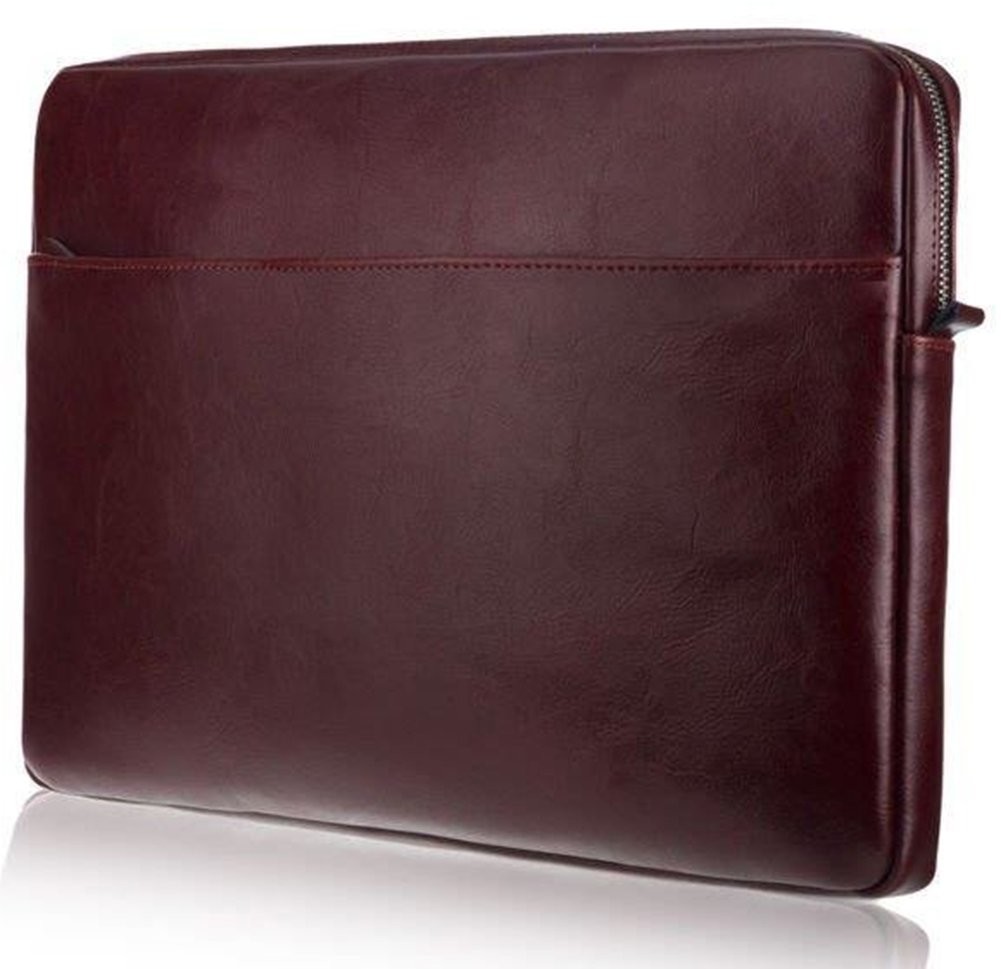 KEMER Skórzany pokrowiec na laptopa 13' SA24 Bordowy POKROWIEC NA LAPTOPA SA24 13CALI BURGUNDY-0