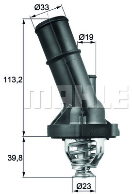 MAHLE TERMOSTAT MAHLE TI20282 MAZDA 5 1,8-2,0 05 MX-5 05-/FORD FOCUS III 2,0ST 12 MAHLE TI 202 82