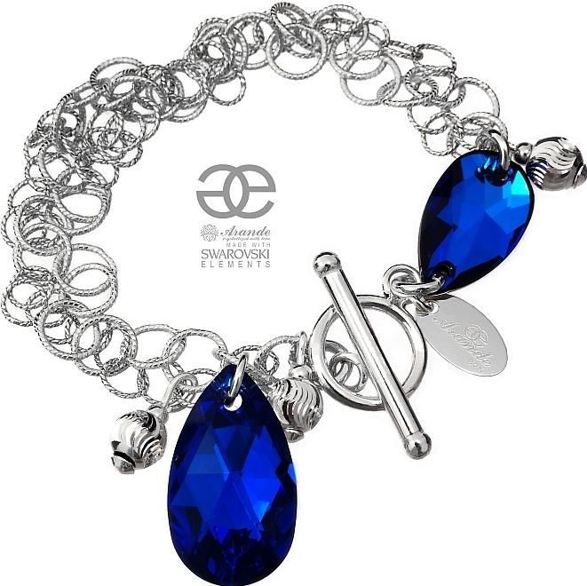 Swarovski Arande piękna bransoletka BLUE COMET SREBRO 4530582161