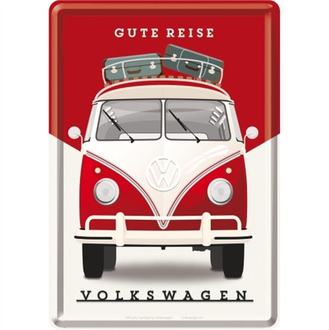 Pocztówka 14x10 Cm Vw Gute Reise
