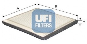 UFI FILTERS Filtr, wentylacja przestrzeni pasażerskiej FILTERS 53.021.00