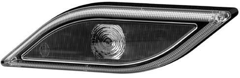 Hella Lampa 2PF 013 324  031 pozycji, kabel z przodu z lewej poziomo, klejony, LED, 250 MM, 2  przewodowy, 12/24 V 2PF 013 324-031