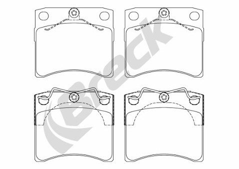 Lumag Sp. z o.o. Zestaw klocków hamulcowych, hamulce tarczowe Lumag Sp. z o.o. 21635 00 703 00