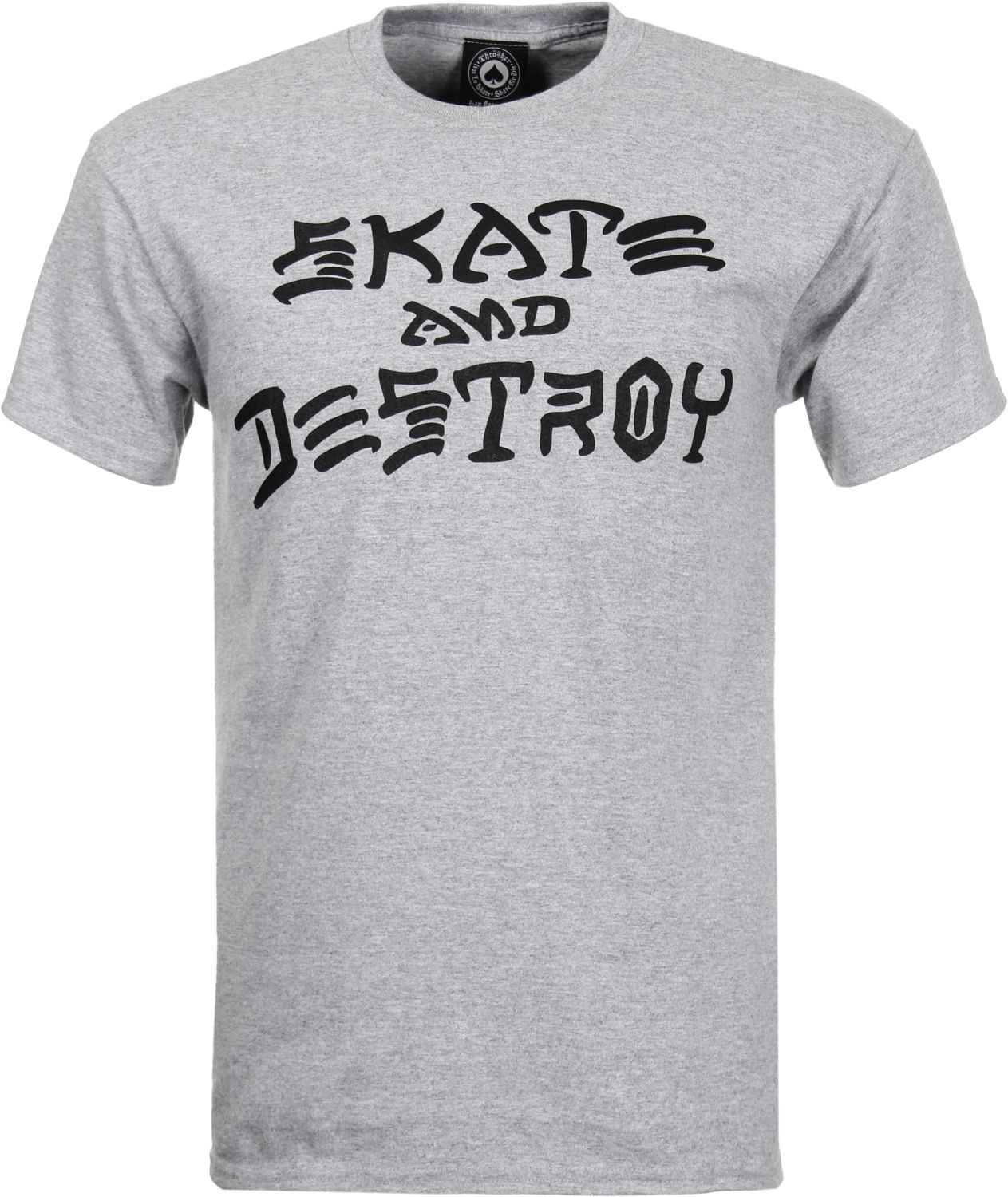 Thrasher t-shirt SKATE AND DESTROY GRAY