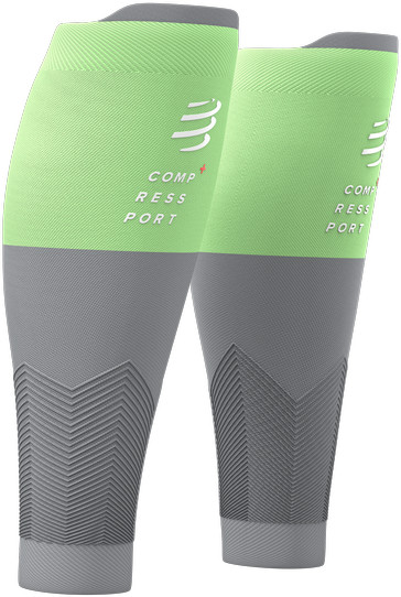 COMPRESSPORT Opaski kompresyjne na łydki R2v2 2020 szaro-zielony