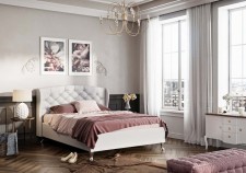 New Design Łóżko tapicerowane GENUA EXTRA z pojemnikiem F839-139C1
