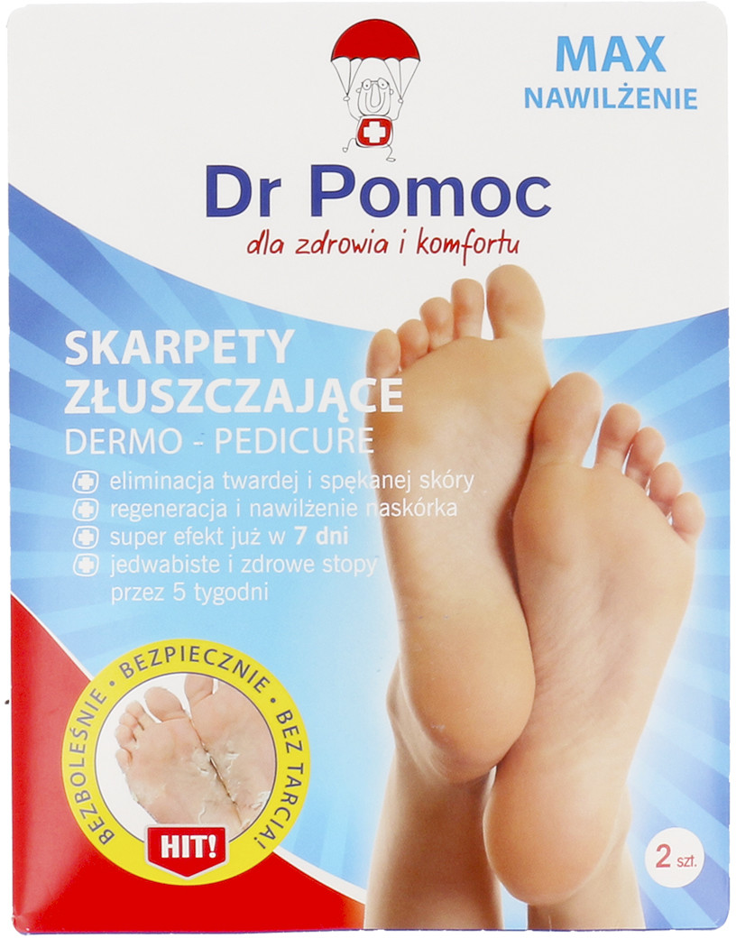 Estetica Dr Pomoc Dla Zdrowia I Komfortu Skarpety Złuszczające Dermo-Pedicure MAX Nawilżenie 2szt.