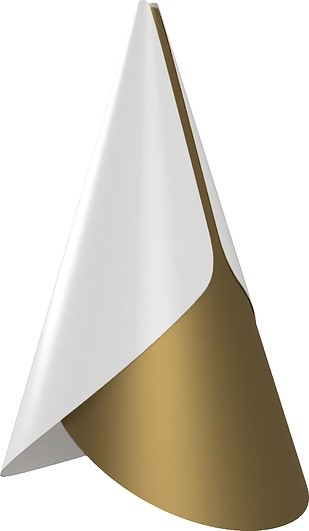 Umage Lampa wisząca Cornet biało-złota
