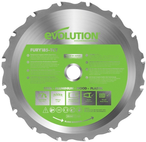 Evolution Tarcza uniwersalna 185 mm RAGEBLADE185F