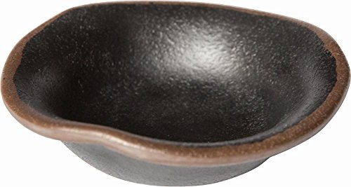 APS 84108 Marone miska z melaminy rustykalny, 115 MM X 30 MM średnica, 11,4 x 3,2 cm czarna 84108