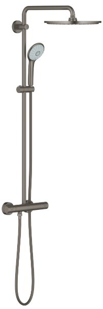 Grohe Euphoria System 310 system prysznicowy z deszczownią i termostatem brushed hard graphite 26075AL0