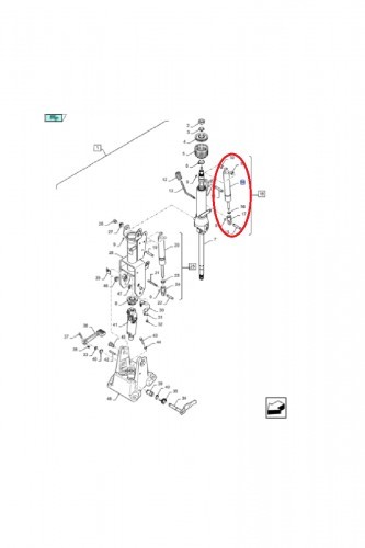 NEW HOLLAND CASE Siłownik kolumny kierowniczej CNH 47667030 47667030