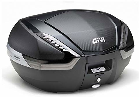 Givi V47NNT Tech Monokey Top-Case w wyglądzie karbonowym, przezroczyste reflektory - czarny/szary V47NNT