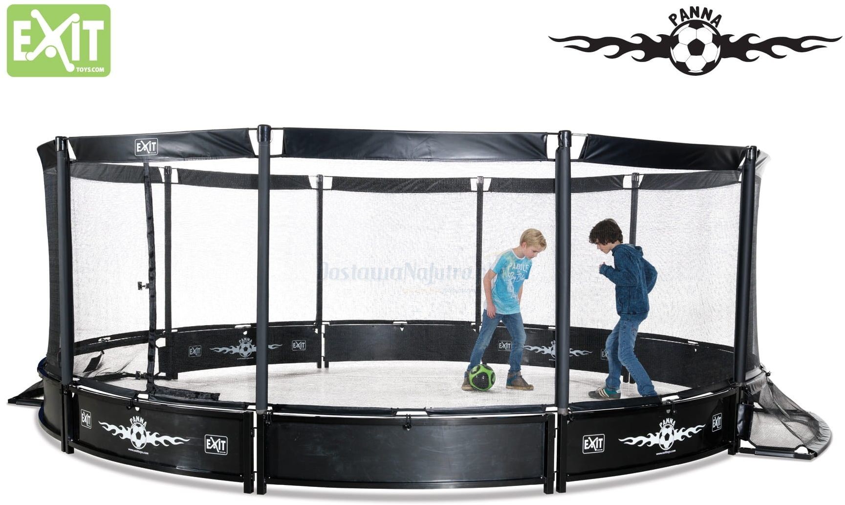 EXIT Panna Arena Round street soccer - okrągłe boisko + siatka + bramki 41.55.50.00