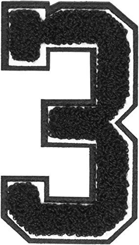 Urban Classics haftów cyfry UC Number 3, czarna, One Size, uc007  00256  0050 UC007-00256-0050_Schwarz_One size