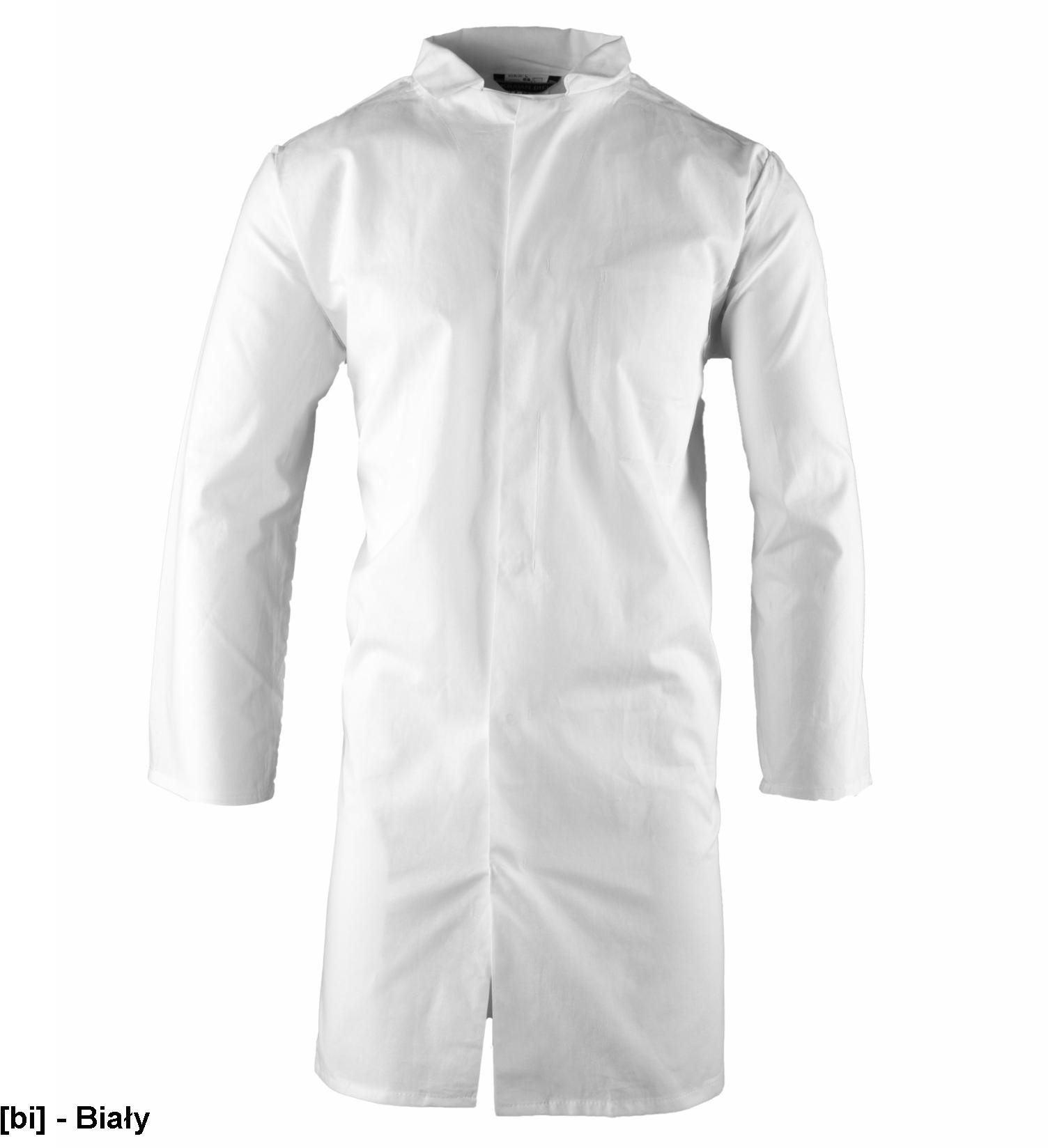 POLSTAR AQ91 - KRAJAN BIEL FARTUCH MĘSKI HACCP, BAWEŁNA (100%), 140G/M2 - S-XXXL AQ91
